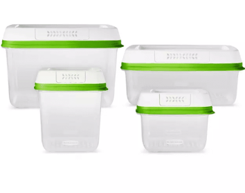 FreshWorks Food Storage Containers, 8-Piece Set