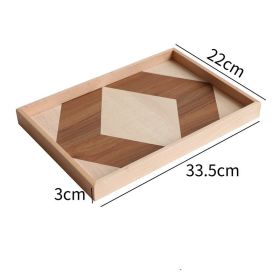 Wooden Serving Tray (Option: B)